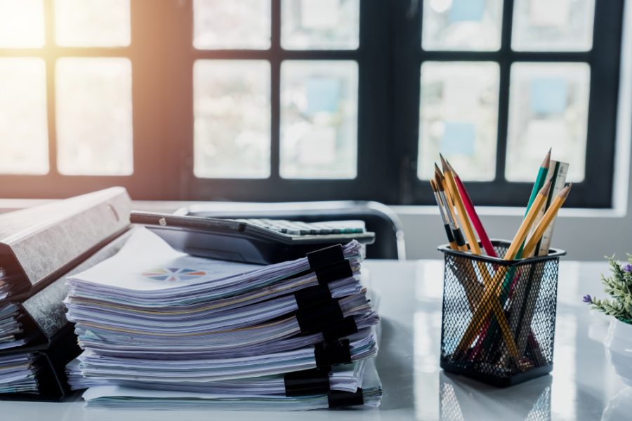 Administratieve rompslomp op het bureau